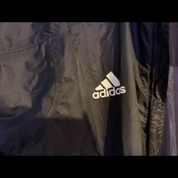 Adidas Warm Up / Zip Up Light Windbreaker Jacket L - Picture 6 of 7